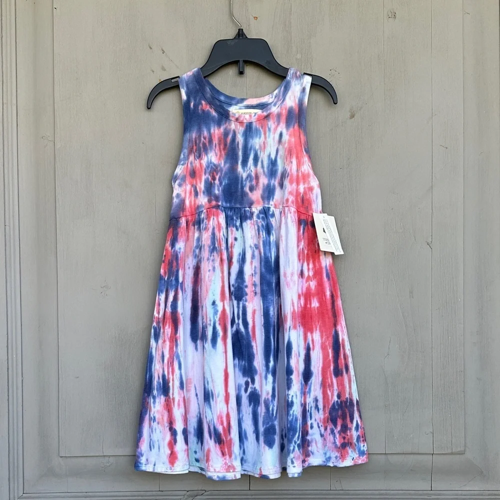 Tucker + Tate Tie-Dye Dress - Red and Blue